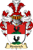 v.23 Coat of Family Arms from Germany for Hendrich