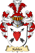 v.23 Coat of Family Arms from Germany for Kohler