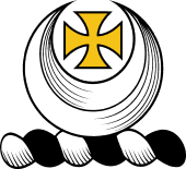 Family crest from Scotland for Methven (Fife)