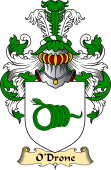 Irish Family Coat of Arms (v.23) for O'Drone or Dron
