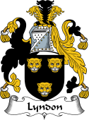 English Coat of Arms for the family Lyndon