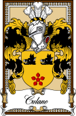 Scottish Coat of Arms Bookplate for Culane or Culline