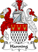 English Coat of Arms for the family Hanning