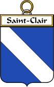 French Coat of Arms Badge for Saint-Clair
