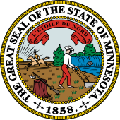 US State Seal for Minnesota 1858
