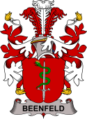 Coat of arms used by the Danish family Beenfeld