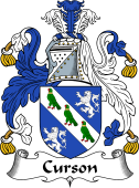 English Coat of Arms for the family Curson