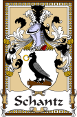 German Coat of Arms Wappen Bookplate  for Schantz