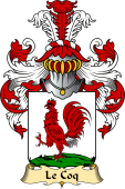 French Family Coat of Arms (v.23) for Coq (le)