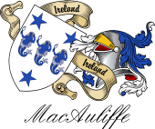 Sept (Clan) Coat of Arms from Ireland for MacAuliffe