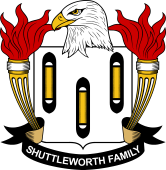 Coat of arms used by the Shuttleworth family in the United States of America