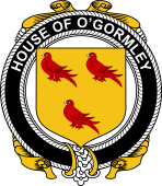 Irish Coat of Arms Badge for the O'GORMLEY family