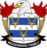 Coat of arms used by the Woodward family in the United States of America