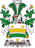 Coat of arms used by the Danish family Branner