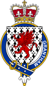 British Garter Coat of Arms for Grantham (England)