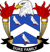 Coat of arms used by the Duke family in the United States of America