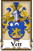 German Coat of Arms Wappen Bookplate  for Vett