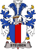 Coat of arms used by the Danish family Steuben