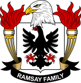 Coat of arms used by the Ramsay family in the United States of America