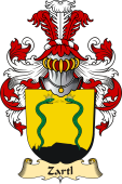 v.23 Coat of Family Arms from Germany for Zartl