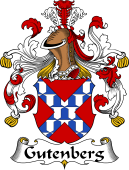 German Wappen Coat of Arms for Gutenberg
