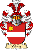 v.23 Coat of Family Arms from Germany for Wentz