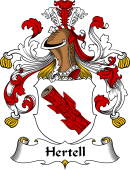 German Wappen Coat of Arms for Hertell