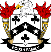 Coat of arms used by the Boush family in the United States of America