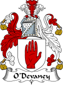 Irish Coat of Arms for O'Devaney