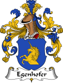 German Wappen Coat of Arms for Egenhofer