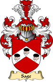 English Coat of Arms (v.23) for the family Sage