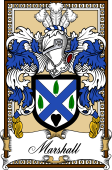 Scottish Coat of Arms Bookplate for Marshall