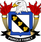 Coat of arms used by the Pringle family in the United States of America