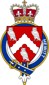 Families of Britain Coat of Arms Badge for: Hewitt (England)