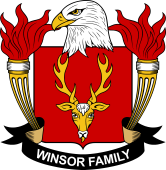 Coat of arms used by the Winsor family in the United States of America
