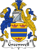 English Coat of Arms for the family Greenwell
