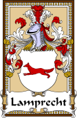 German Coat of Arms Wappen Bookplate  for Lamprecht
