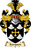English Coat of Arms (v.23) for the family Sampson