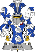 Irish Coat of Arms for Mills