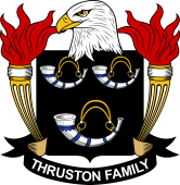 Coat of arms used by the Thruston family in the United States of America