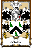 Scottish Coat of Arms Bookplate for Peebles
