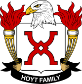 Coat of arms used by the Hoyt family in the United States of America