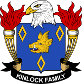 Coat of arms used by the Kinlock family in the United States of America