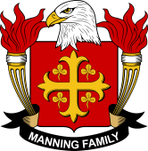 Coat of arms used by the Manning family in the United States of America