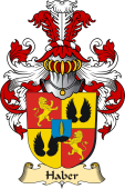 v.23 Coat of Family Arms from Germany for Haber