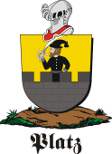 German shield on a mount for Platz