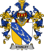 Irish Family Coat of Arms (v.25b) Stanley