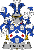 Irish Coat of Arms for Hatton or McIlhatton