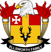 Coat of arms used by the Ellsworth family in the United States of America