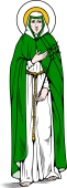 Catholic Saints Clipart image: St Clara of Assisi